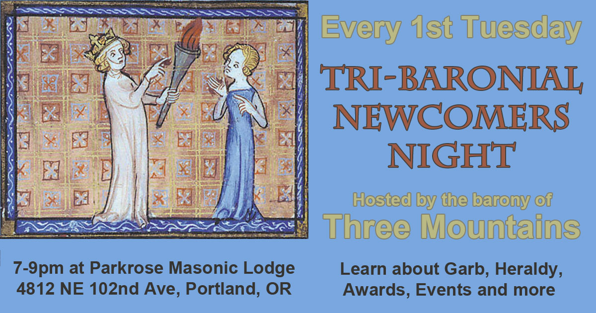 Tri-Baronial Newcomers Night and Lodge Social